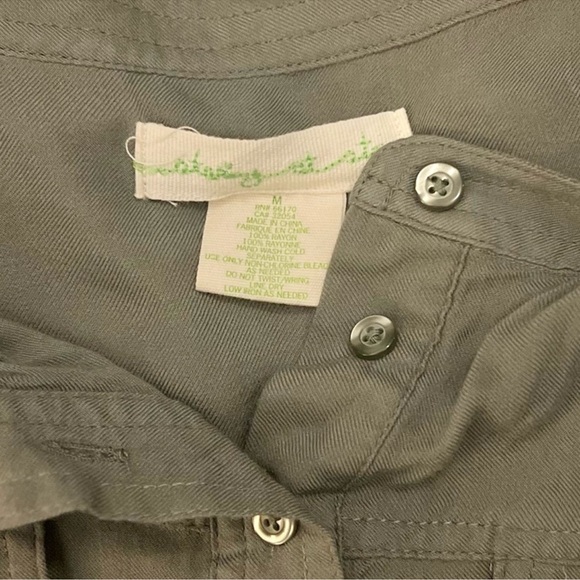 3/$19 Ashley Stewart Henley blouse tunic top - Picture 4 of 11